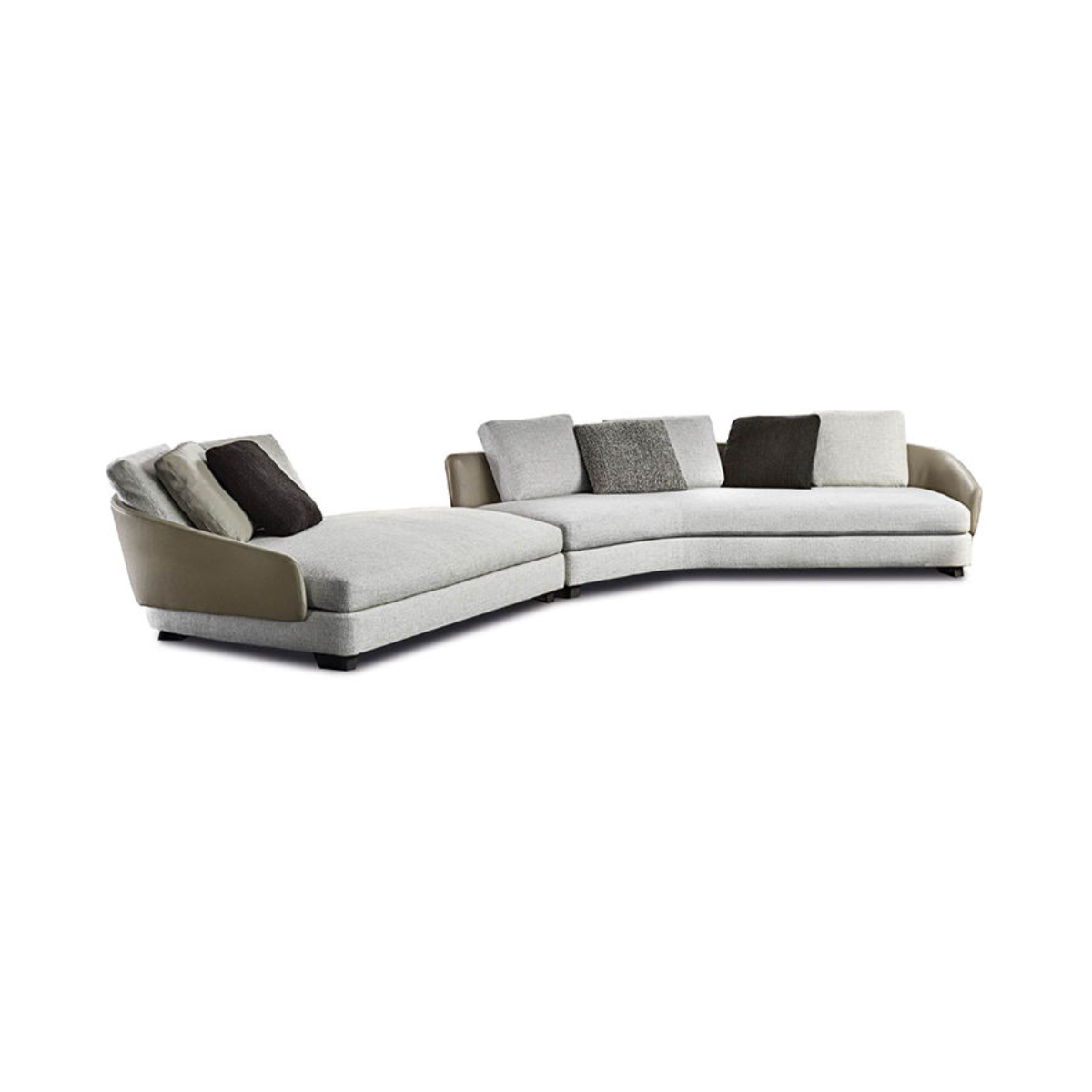 Silver Bow Sectional Sofa
